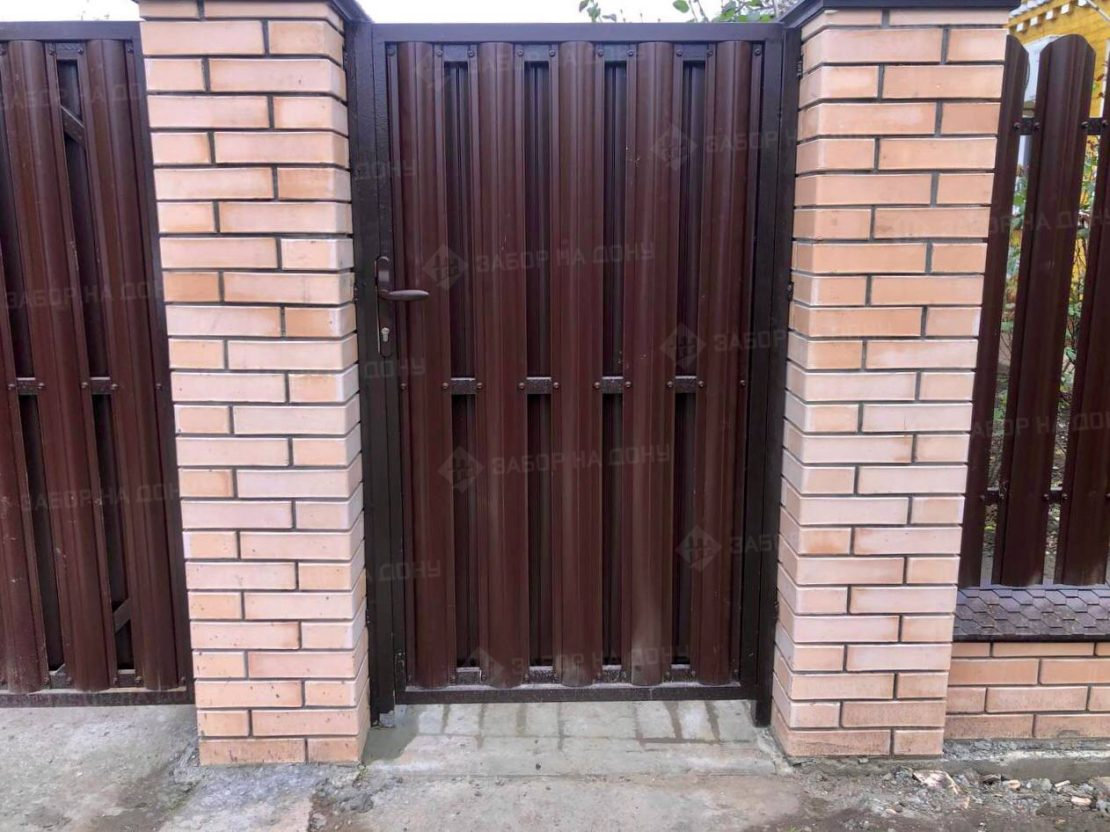 Калитка из евроштакетника  в Гулькевичах